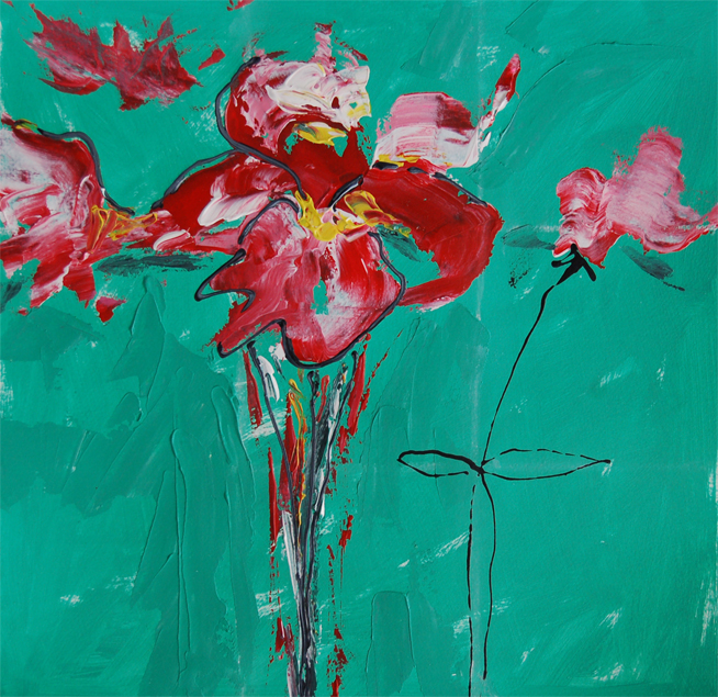 , Acrylic on paper by Jacky Hawthorne